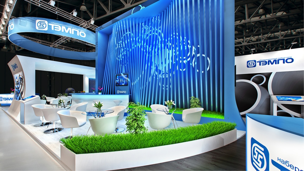 吊頂展臺內(nèi)部細節(jié)圖